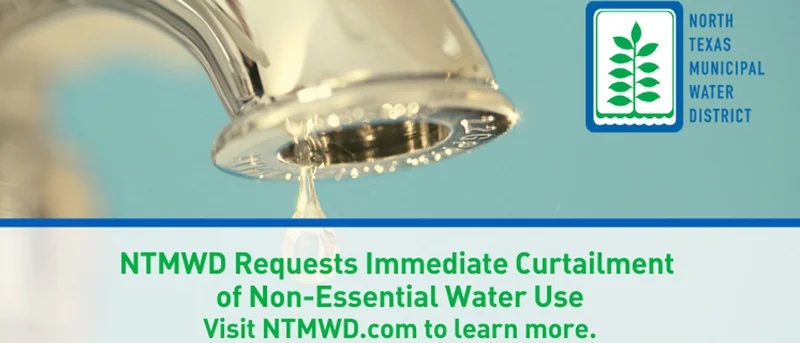 North Texas Municipal Water District requests immediate curtailment of non-essential water use