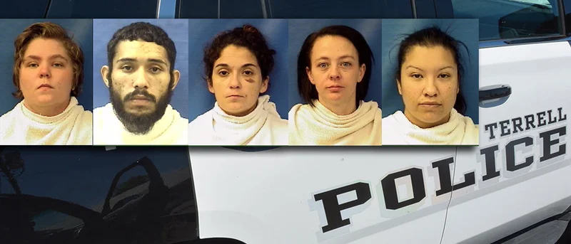 Five facing drug charges following traffic stop in Terrell