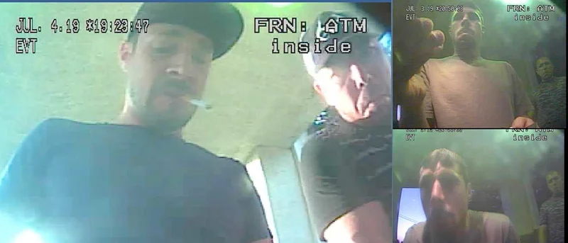 Two sought in credit card skimming investigation at Forney bank ATM