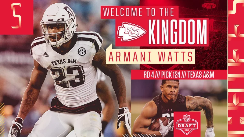 Kansas City Chiefs select North Forney grad Armani Watts in 2018 NFL Draft