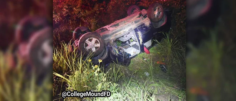 Two airlifted from rollover crash in eastern Kaufman County