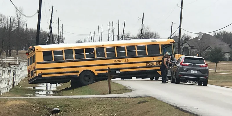 No injuries in school bus crash