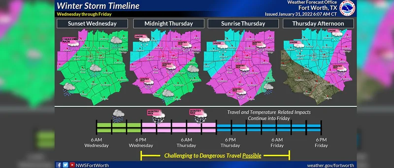 Strong winter system expected Wednesday as arctic cold front sweeps across the state