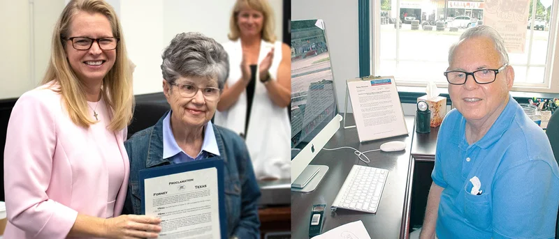 Forney City Council presents proclamation honoring long-time Forney resident, business owner, and volunteer — Cary Griffin