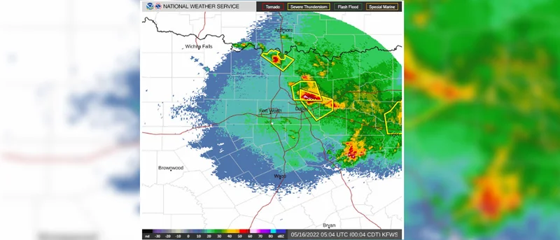 Portions of Kaufman County under Severe Thunderstorm Warning and Watch until 1 a.m.