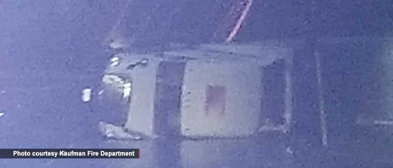 Portion of Ed Hall Road in Kaufman closed due to overturned 18-wheeler, downed utility lines