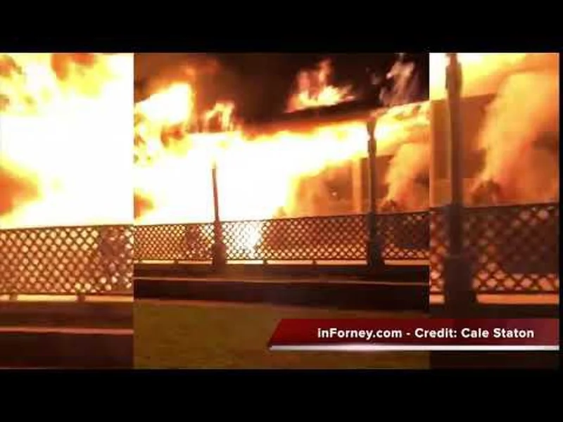 No injuries in overnight fire that destroyed Forney-area home