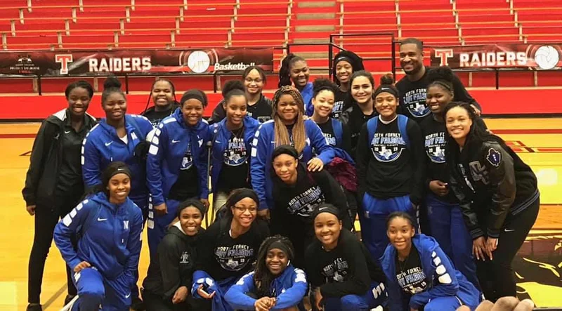 North Forney Lady Falcons in playoff action tonight with Kemp, Mabank & Crandall boys