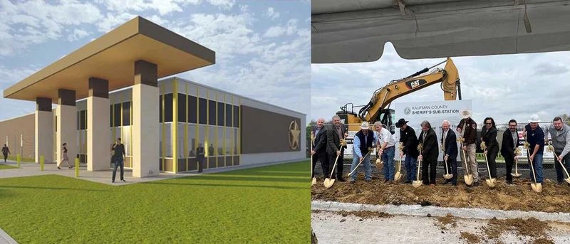 Officials break ground on new sheriff's substation in NW Kaufman County