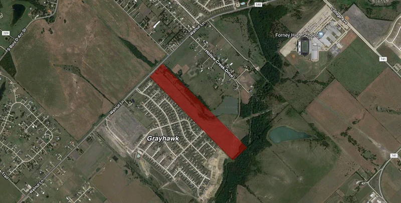 City of Forney proposes annexation of approximately 52 acres, schedules public hearings