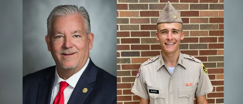 Representative Keith Bell nominates Forney graduate Andrew Gilbert for the Texas Armed Services Scholarship Program