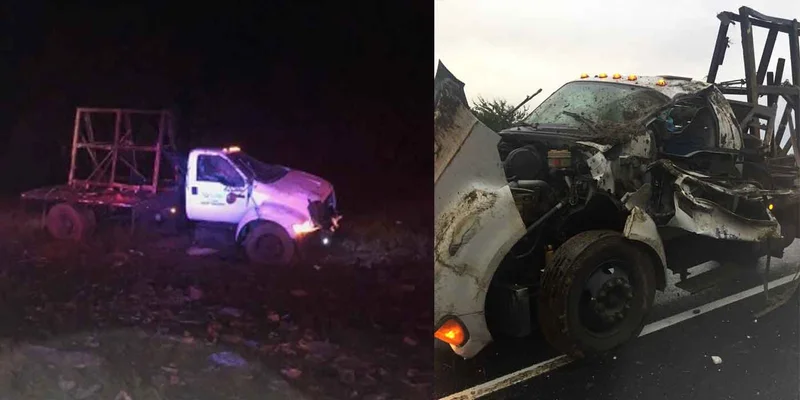 Truck hauling granite slabs overturns on Interstate 20, scattering debris and causing delays
