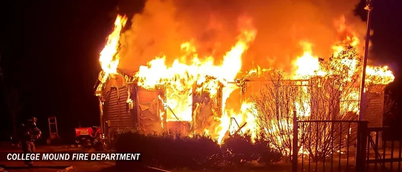 Terrell-area home destroyed in early morning fire