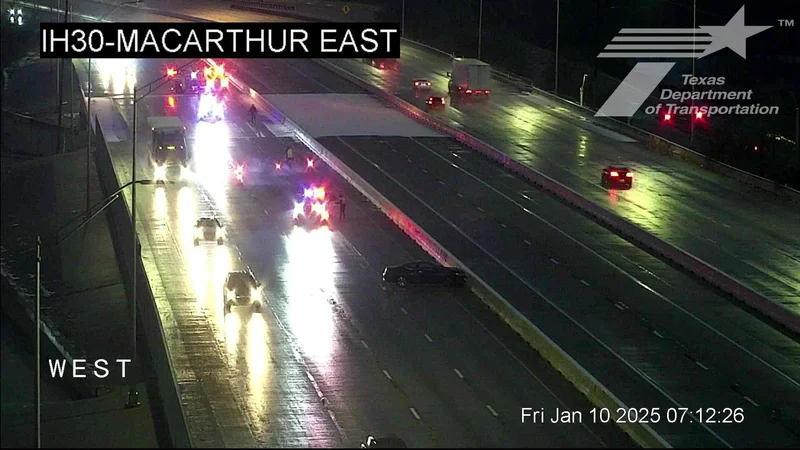 Vehicle Collision on IH30 at MacArthur Blvd Causes Traffic Disruptions