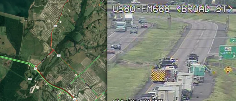 Traffic delays due to crash on U.S. Highway 80, additional traffic from extended IH-30 closure