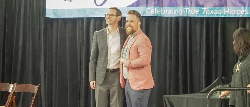 Terrell HS teacher, Micah Rice, honored at Texas Teacher of the Year Awards celebration in Austin, Texas