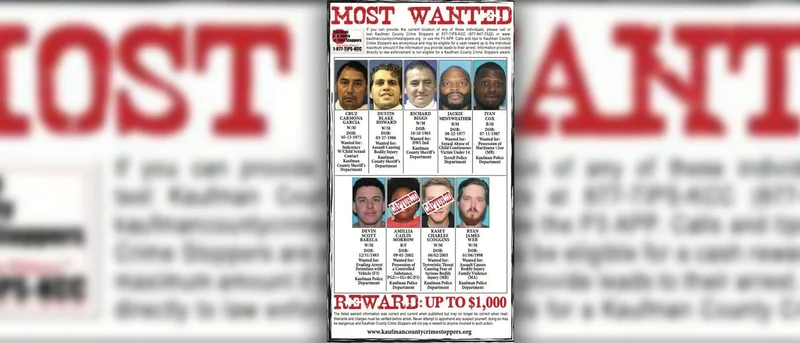 April 2023: Kaufman County's Most Wanted