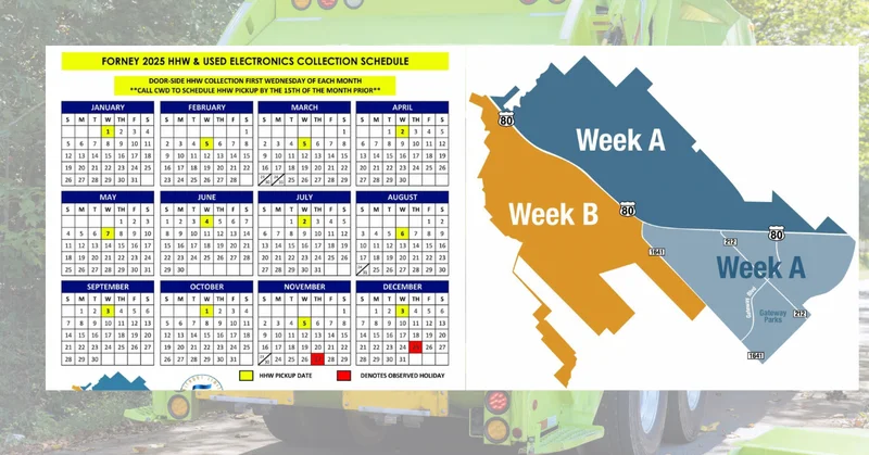 Forney’s 2025 Waste And Recycling Schedule