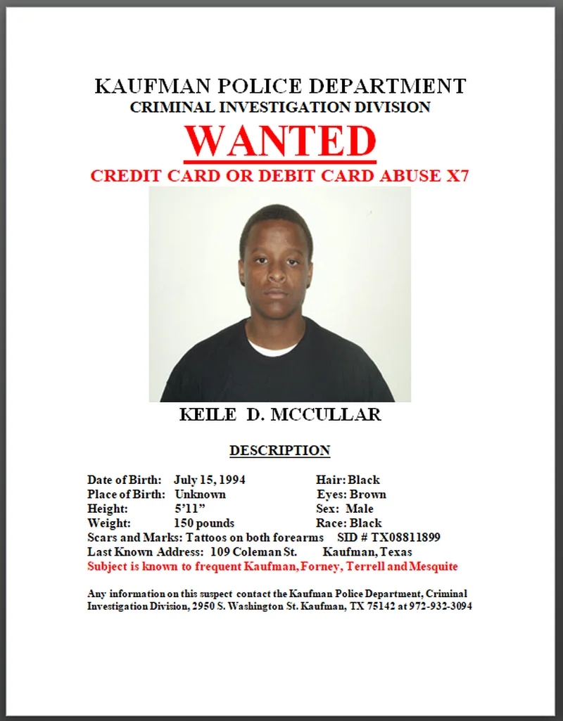 'Impact offender' sought in Kaufman on numerous warrants