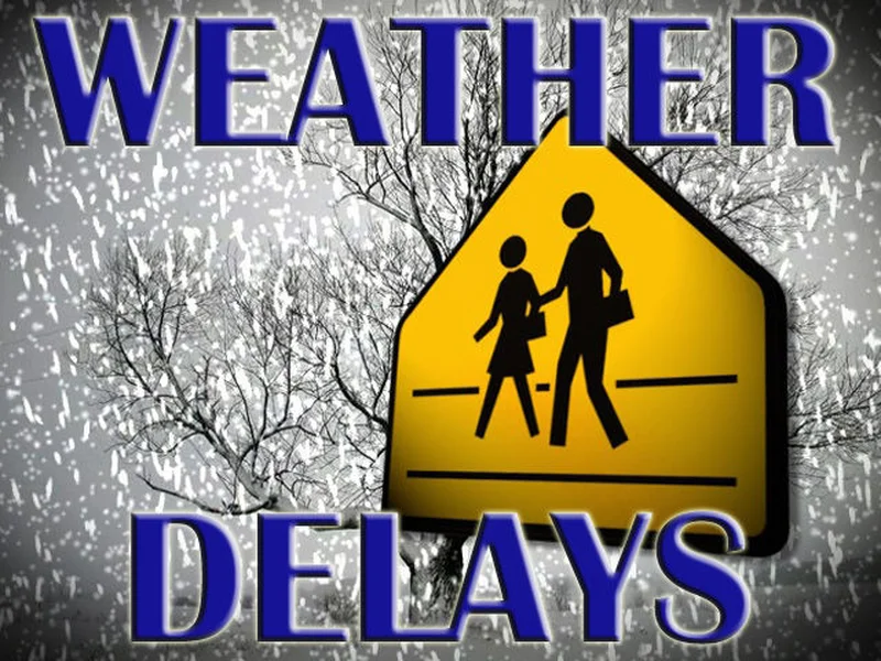 Local school districts announce delays in advance of winter weather
