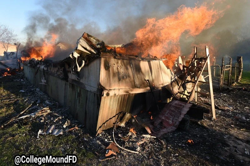 3 residents displaced after their home was destroyed by fire in College Mound