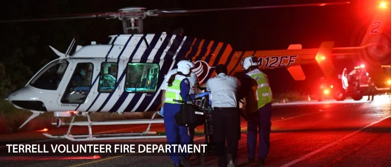 One airlifted following vehicle vs. cow crash on SH 34