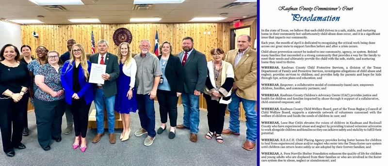 Commissioners Proclaim April Child Abuse Prevention Month