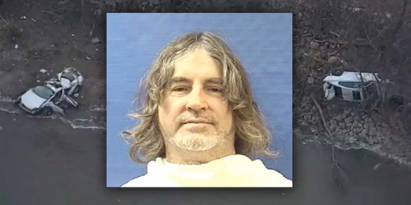 Man facing charges for aggravated assault with a deadly weapon in high-speed crash at lake's edge
