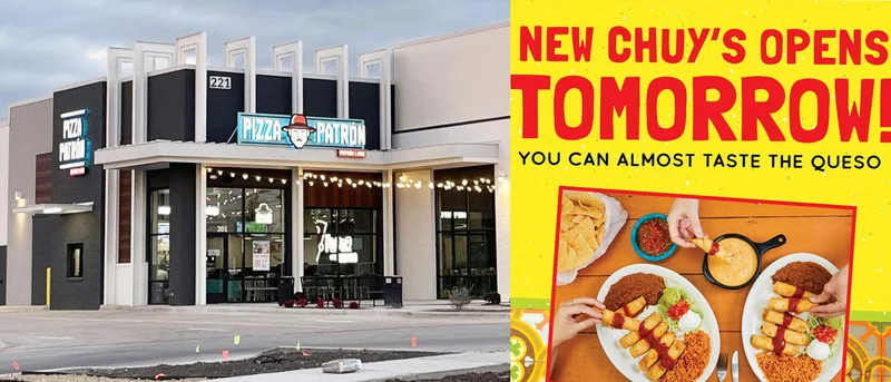 Pizza Patron in Forney opens today, Chuys in Terrell tomorrow