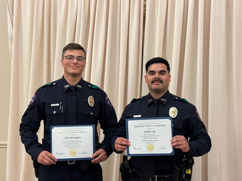 Terrell Police Department Welcomes Officer Joseph Ceja and Officer Seth Harrington