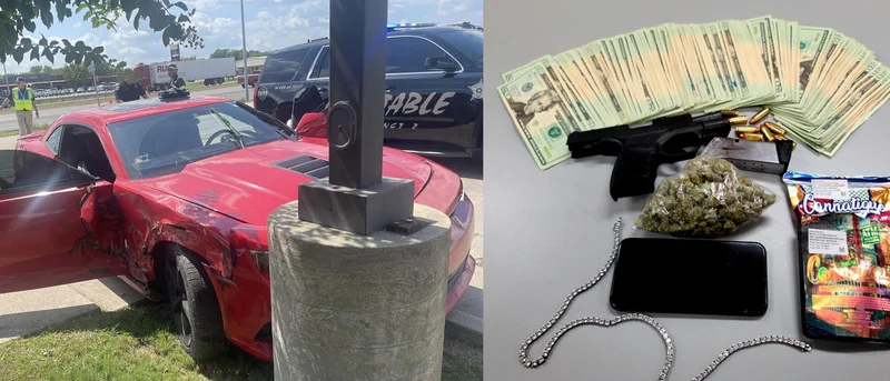 Police pursuit in Forney yields arrest, seizure of firearm and drugs