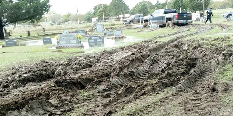 Kaufman County Sheriff's Office investigating damage at Blackjack Cemetery