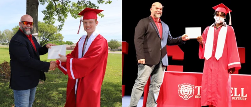 Terrell ISD, community celebrate military-bound seniors unable to attend graduation