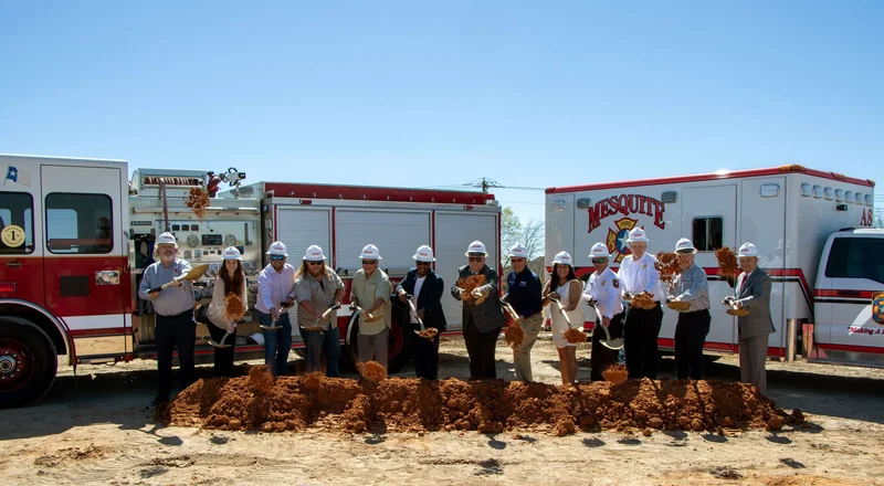 Mesquite breaks ground on Fire Station 8 in Trinity Pointe