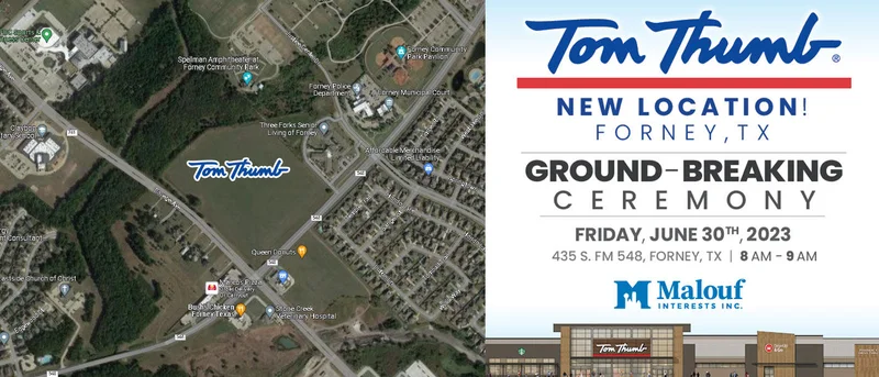 Tom Thumb to ceremoniously break ground on new Forney location