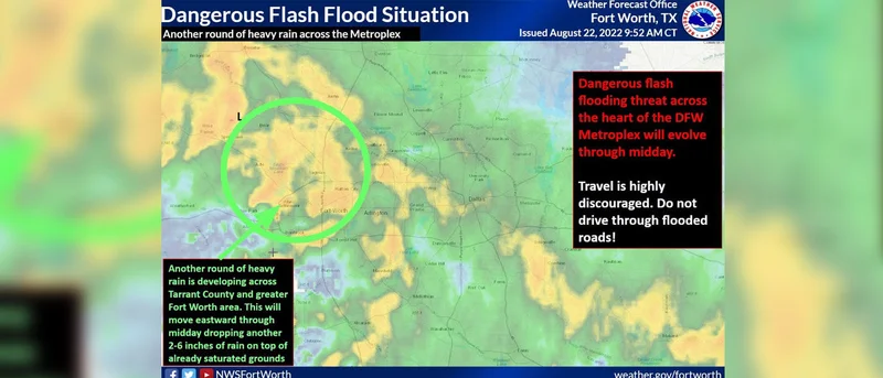 Flood Warning for Kaufman, Van Zandt Counties