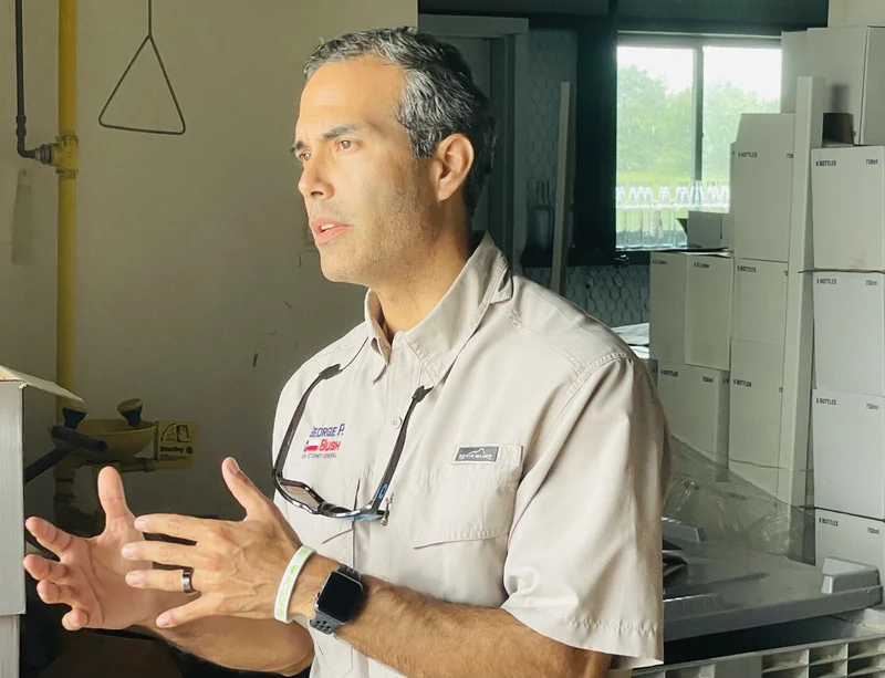 George P Bush makes two campaign stops in Kaufman County in race for Attorney General