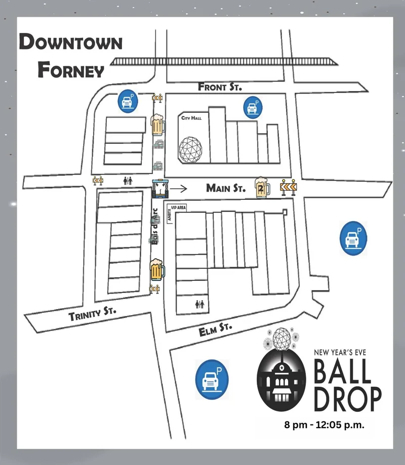 Downtown Forney to Close for New Year's Eve Celebrations