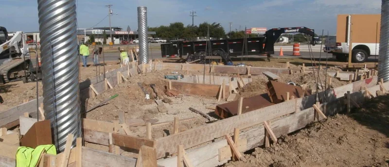 Construction underway to replace Forney's replica Statue of Liberty