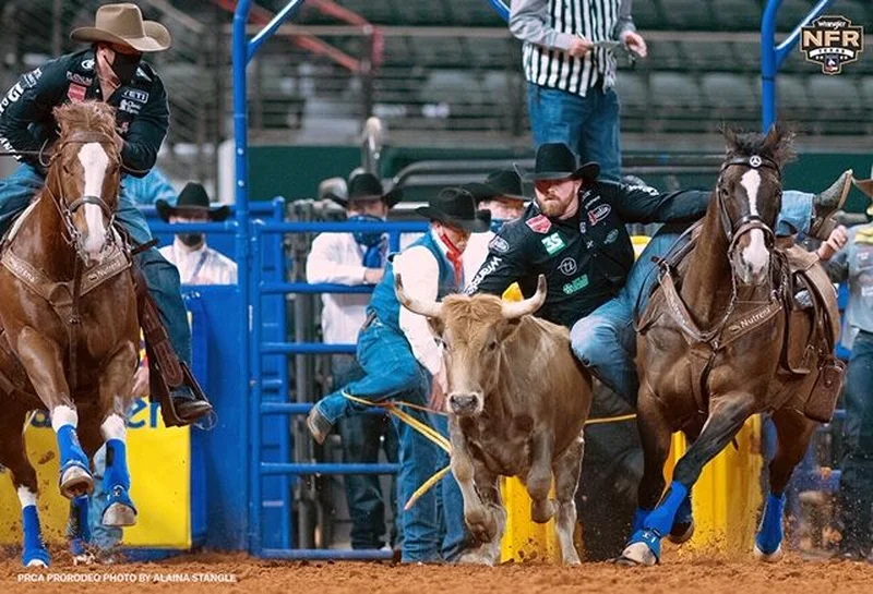 Hass wins 7th Round of steer wrestling at NFR on his birthday