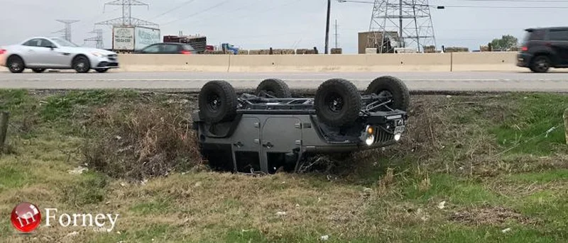 Rollover crash slowing traffic westbound U.S. Highway 80