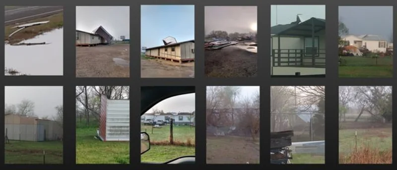 National Weather Service, TDEM surveying storm damage in Kaufman County