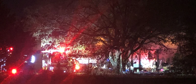 Multiple Kaufman County fire departments working residential structure fire