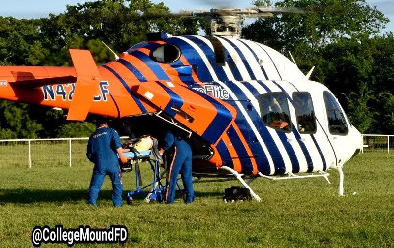 One seriously injured, airlifted after dirt bike crash