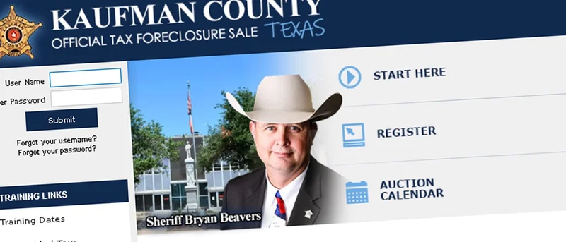 Kaufman County delinquent tax foreclosure sales to move online